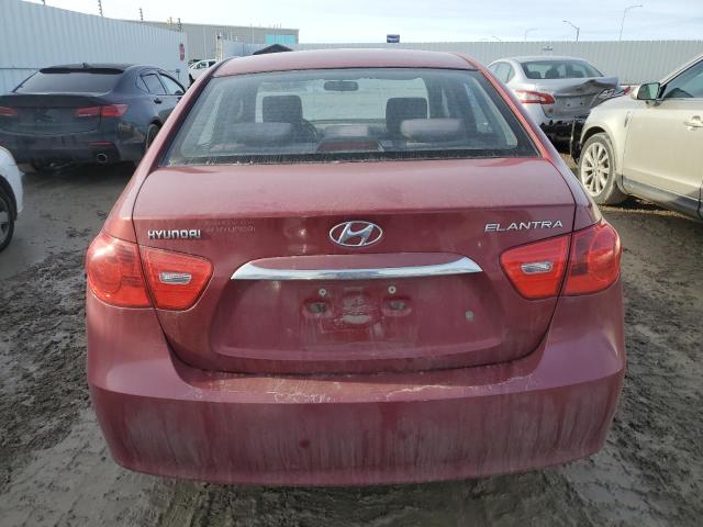 KMHDU4BD6AU127063 - 2010 HYUNDAI ELANTRA BLUE RED photo 6