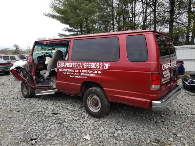 1FBSS31S4WHB55380 - 1998 FORD ECONOLINE E350 SUPER DUTY RED photo 2