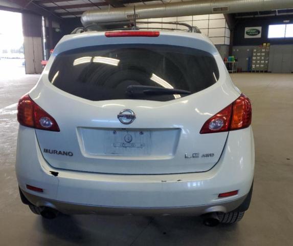 JN8AZ18W59W111120 - 2009 NISSAN MURANO S WHITE photo 6