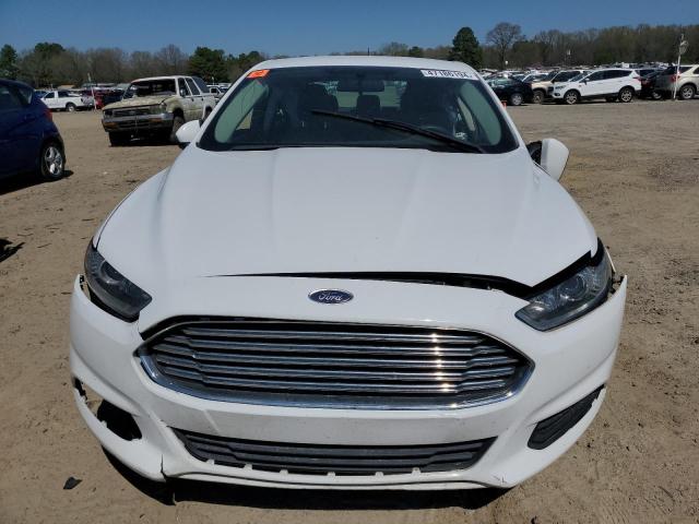 3FA6P0G70FR146082 - 2015 FORD FUSION S WHITE photo 5