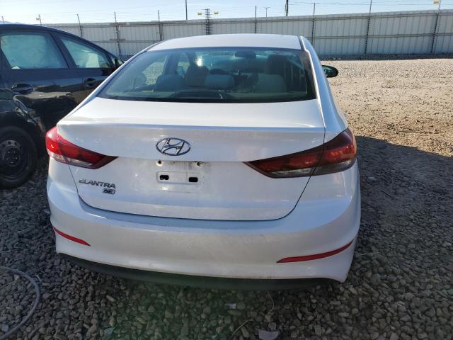 5NPD74LF3JH356015 - 2018 HYUNDAI ELANTRA SE WHITE photo 6