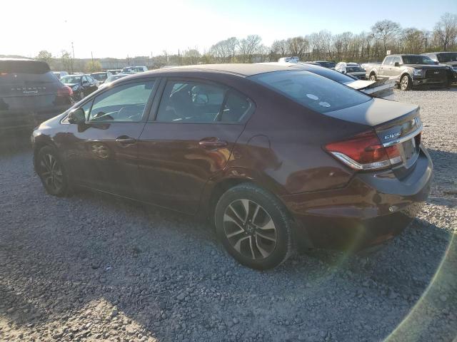 19XFB2F89DE021522 - 2013 HONDA CIVIC EX MAROON photo 2