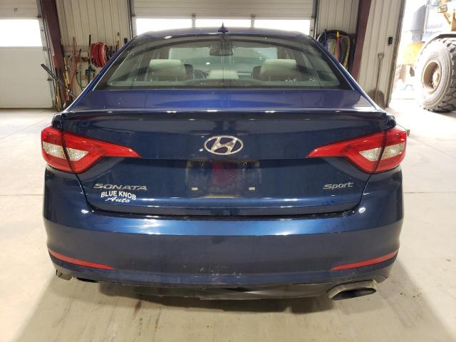 5NPE34AFXGH325842 - 2016 HYUNDAI SONATA SPORT BLUE photo 6