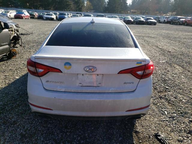 5NPE34AF0FH046107 - 2015 HYUNDAI SONATA SPORT SILVER photo 6