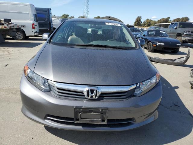 19XFB2F52CE367125 - 2012 HONDA CIVIC LX GRAY photo 5