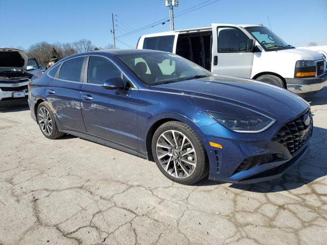 5NPEH4J26LH036644 - 2020 HYUNDAI SONATA LIMITED BLUE photo 4