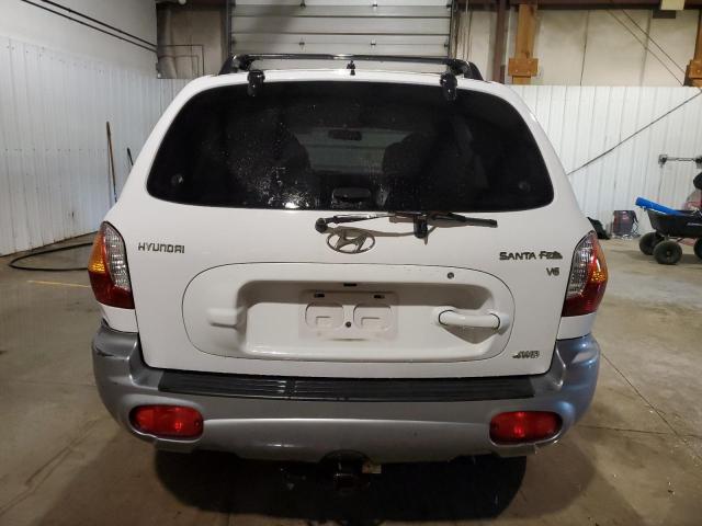 KM8SC73D84U789791 - 2004 HYUNDAI SANTA FE GLS WHITE photo 6