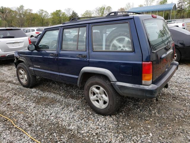 1J4FT28S7YL134012 - 2000 JEEP CHEROKEE SE BLUE photo 2