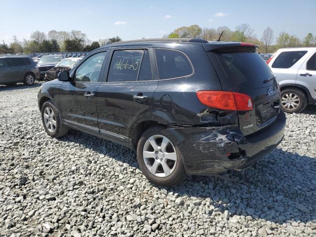 5NMSH13E88H142719 - 2008 HYUNDAI SANTA FE SE BLACK photo 2