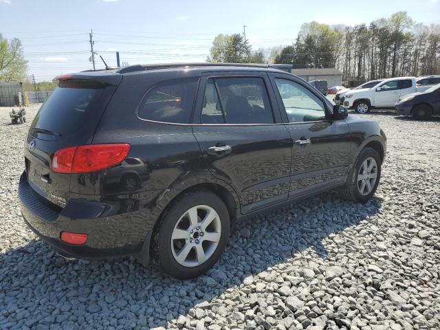 5NMSH13E88H142719 - 2008 HYUNDAI SANTA FE SE BLACK photo 3