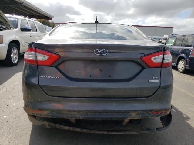 3FA6P0HDXGR225880 - 2016 FORD FUSION SE GRAY photo 6