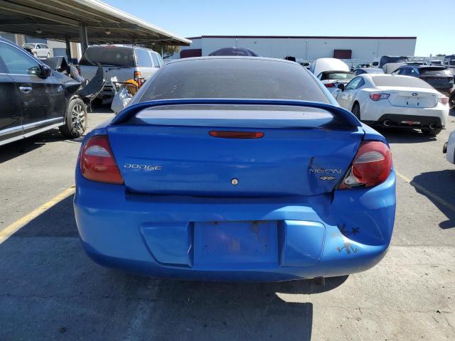 1B3ES56C25D104652 - 2005 DODGE NEON SXT BLUE photo 6