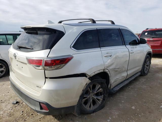 5TDKKRFH7ES033456 - 2014 TOYOTA HIGHLANDER XLE 白色 照片 3