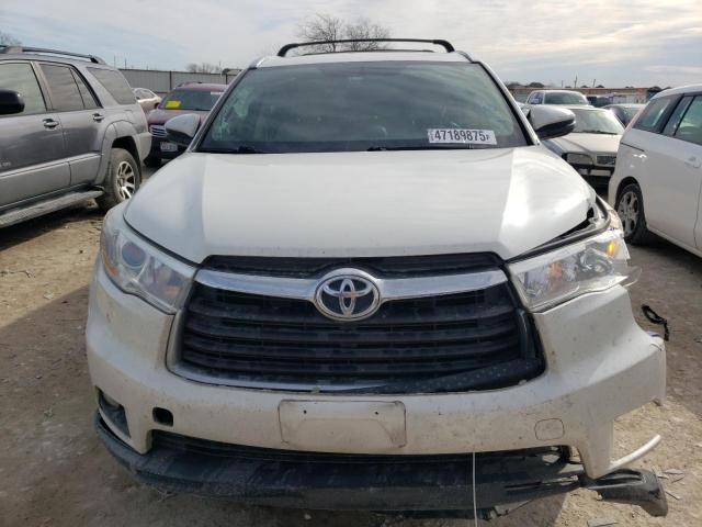 5TDKKRFH7ES033456 - 2014 TOYOTA HIGHLANDER XLE 白色 照片 5