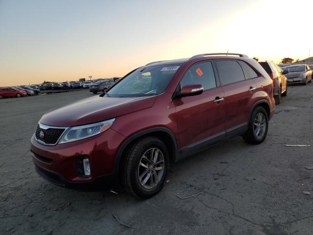 5XYKT3A69EG435055 - 2014 KIA SORENTO LX RED photo 1