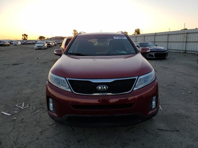 5XYKT3A69EG435055 - 2014 KIA SORENTO LX RED photo 5