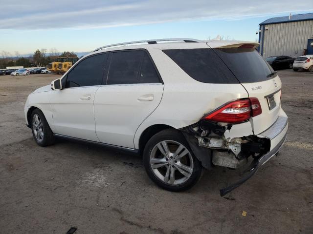 4JGDA5HB2FA528803 - 2015 MERCEDES-BENZ ML 350 4MATIC WHITE photo 2