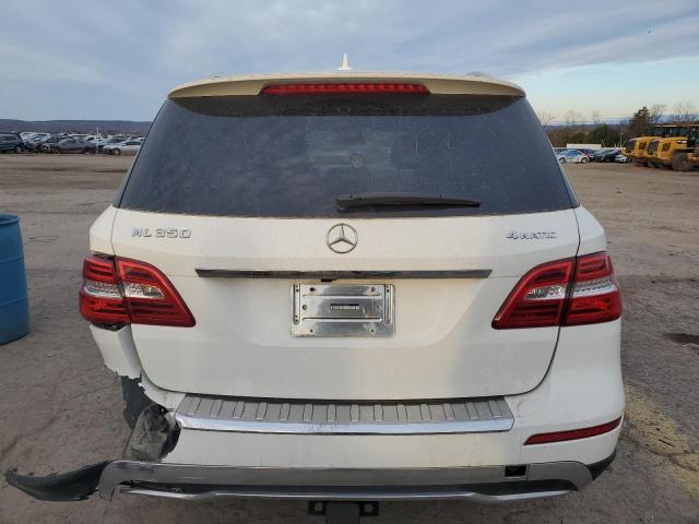 4JGDA5HB2FA528803 - 2015 MERCEDES-BENZ ML 350 4MATIC WHITE photo 6