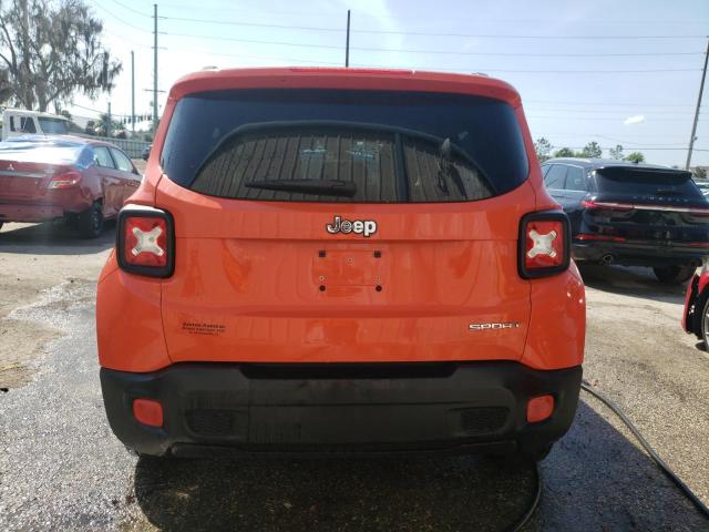 ZACCJAAB4HPE90206 - 2017 JEEP RENEGADE SPORT ORANGE photo 6