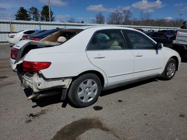 1HGCM56455A118587 - 2005 HONDA ACCORD LX WHITE photo 3