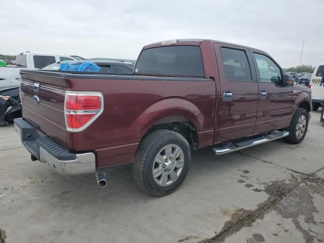 1FTEW1C80AFA93693 - 2010 FORD F150 SUPERCREW BURGUNDY photo 3