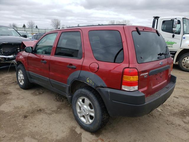 1FMYU93163KD91742 - 2003 FORD ESCAPE XLT RED photo 2