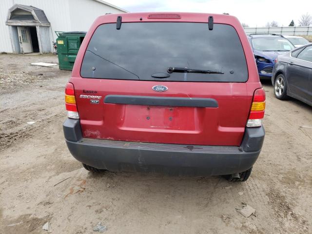 1FMYU93163KD91742 - 2003 FORD ESCAPE XLT RED photo 6