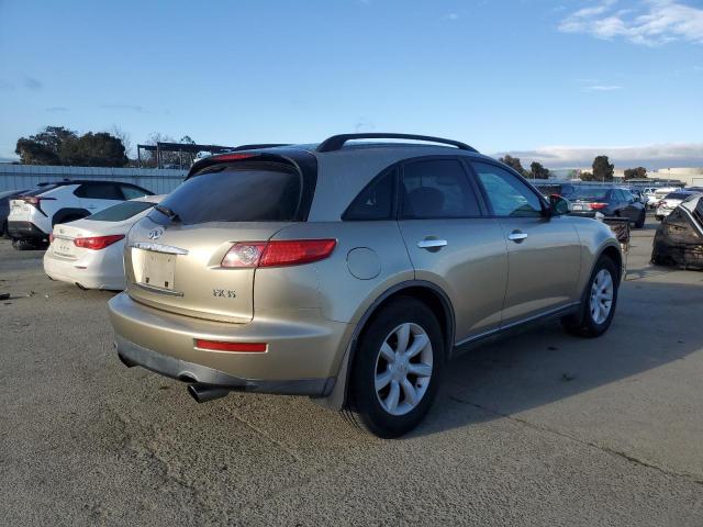 JNRAS08W64X222031 - 2004 INFINITI FX35 BEIGE photo 3