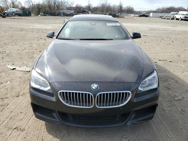 WBA6B2C54FGB99478 - 2015 BMW 650 I GRAN COUPE BLACK photo 5