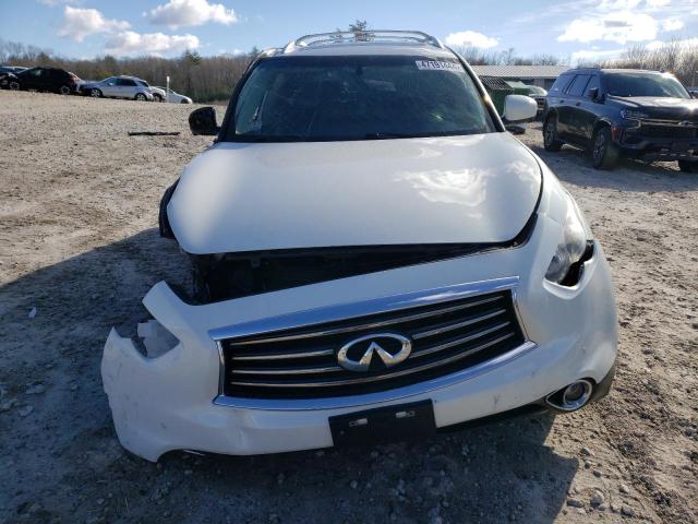 JN8CS1MW1EM410998 - 2014 INFINITI QX70 WHITE photo 5