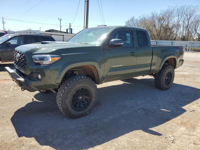 3TYSZ5AN5NT074237 - 2022 TOYOTA TACOMA ACCESS CAB GREEN photo 1