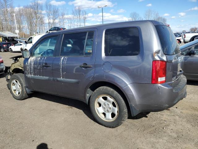 5FNYF4H2XFB071053 - 2015 HONDA PILOT LX GRAY photo 2