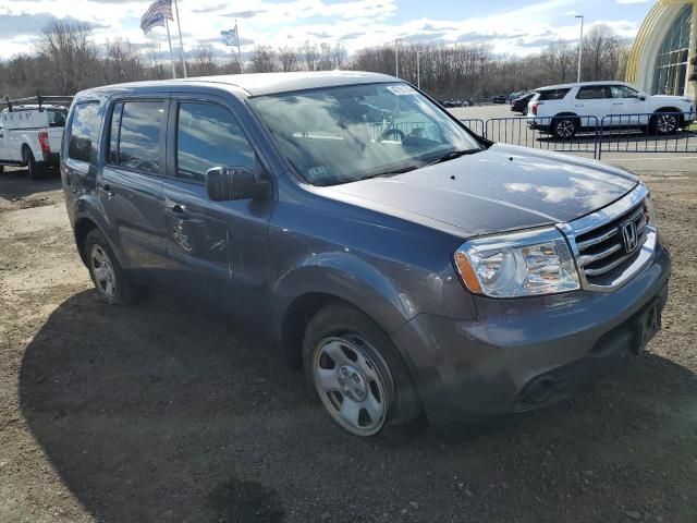 5FNYF4H2XFB071053 - 2015 HONDA PILOT LX GRAY photo 4