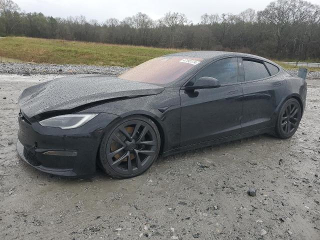 5YJSA1E51NF489131 - 2022 TESLA MODEL S BLACK photo 1