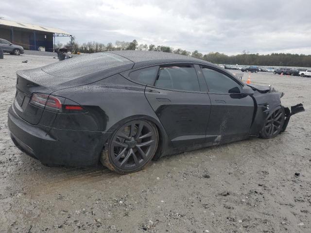 5YJSA1E51NF489131 - 2022 TESLA MODEL S BLACK photo 3