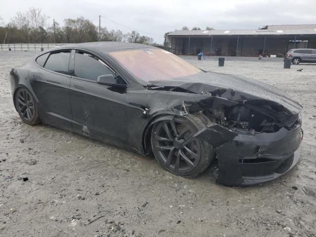 5YJSA1E51NF489131 - 2022 TESLA MODEL S BLACK photo 4