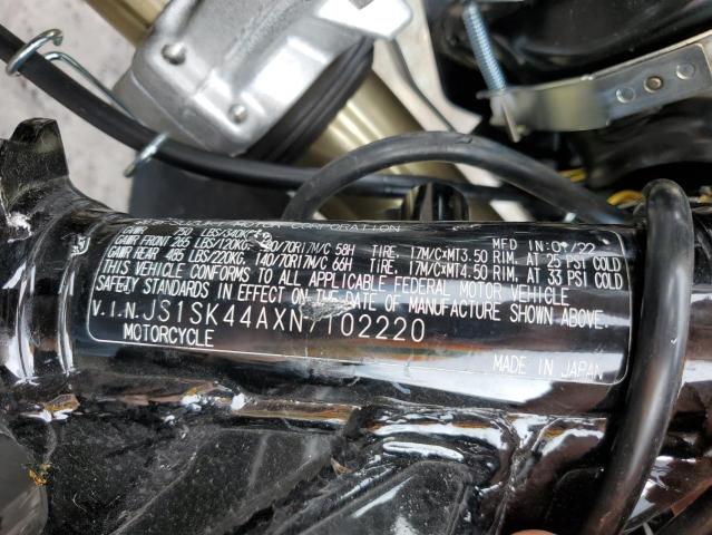 JS1SK44AXN7102220 - 2022 SUZUKI DR-Z400 SM BLACK photo 9