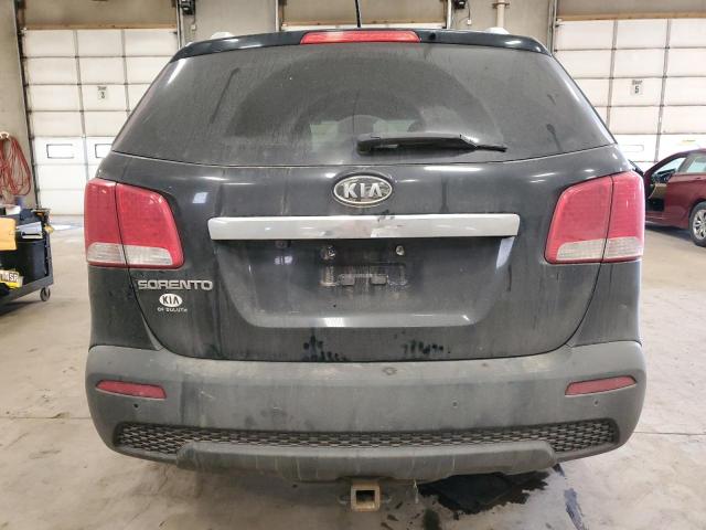 5XYKT3A10BG169912 - 2011 KIA SORENTO BASE BLACK photo 6