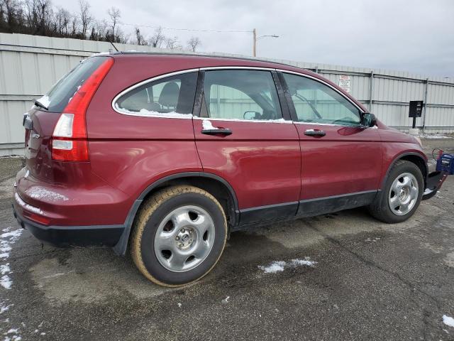 5J6RE4H32AL089708 - 2010 HONDA CR-V LX MAROON photo 3