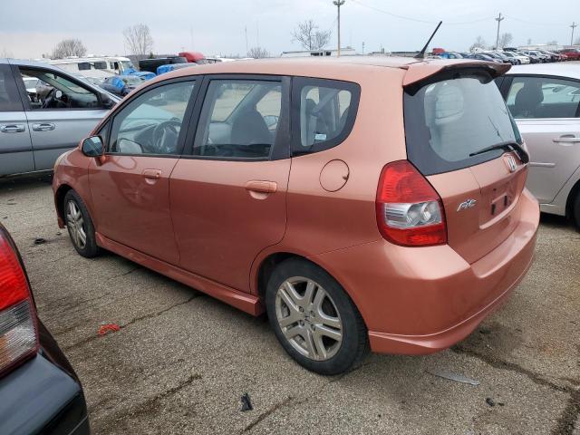 JHMGD38678S048333 - 2008 HONDA FIT SPORT ORANGE photo 2