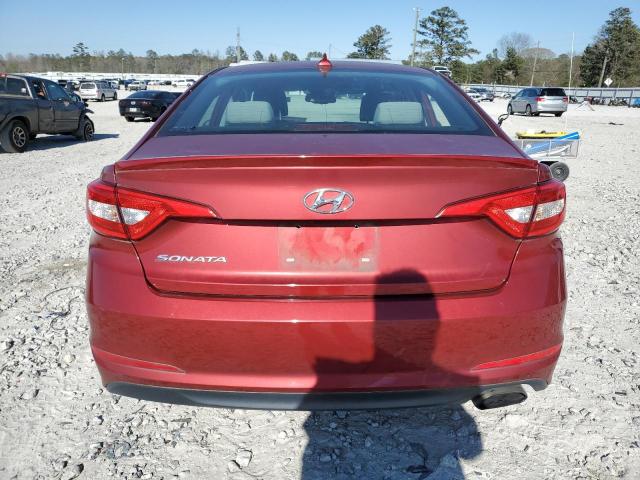 5NPE24AF5GH288928 - 2016 HYUNDAI SONATA SE RED photo 6