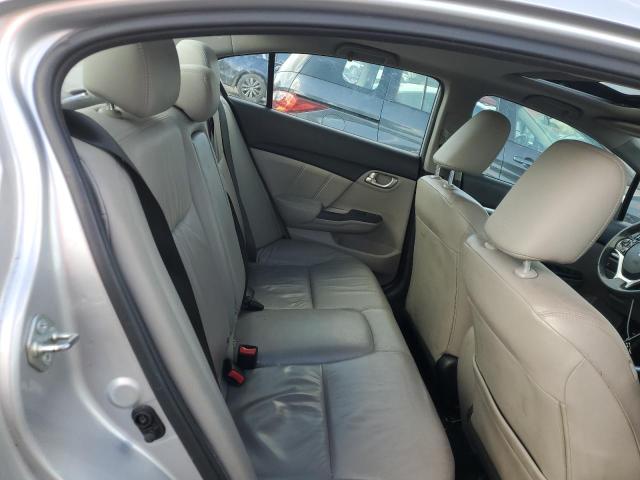 19XFB2F90FE069289 - 2015 HONDA CIVIC EXL ვერცხლისფერი ფოტო 10