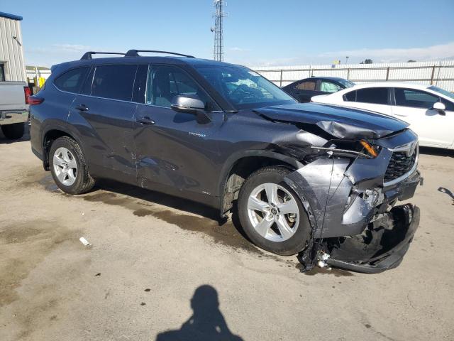 5TDBBRCH6LS507494 - 2020 TOYOTA HIGHLANDER HYBRID LE GRAY photo 4