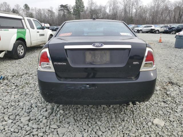 3FAHP08Z58R271025 - 2008 FORD FUSION SEL BLACK photo 6