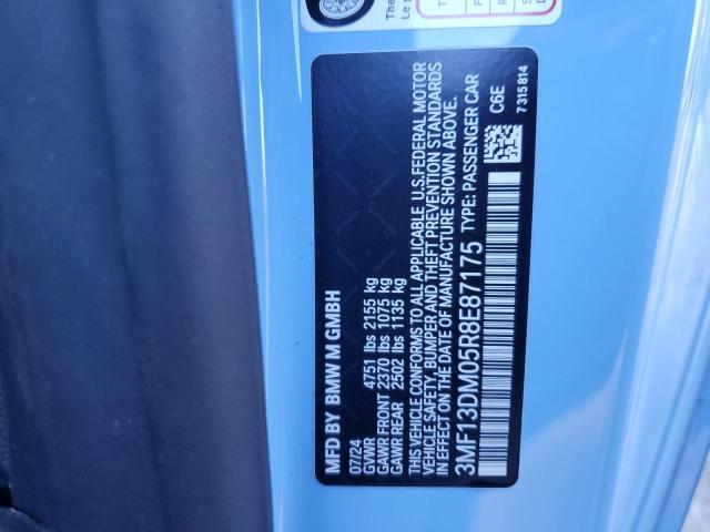 3MF13DM05R8E87175 - 2024 BMW M2 BLUE photo 12