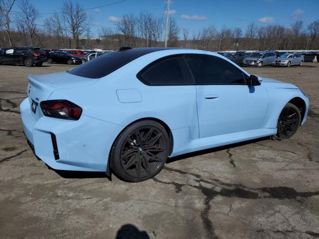 3MF13DM05R8E87175 - 2024 BMW M2 BLUE photo 3