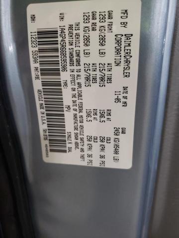 1A4GP45R66B595906 - 2006 CHRYSLER TOWN & COU ლურჯი ფოტო 14