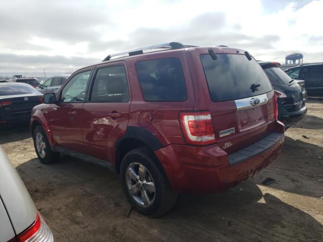 1FMCU94118KA68179 - 2008 FORD ESCAPE LIMITED MAROON photo 2