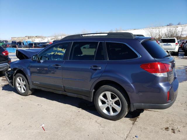 4S4BRCGC1D3205665 - 2013 SUBARU OUTBACK 2.5I PREMIUM BLUE photo 2