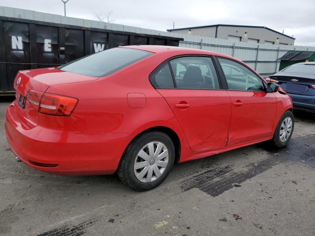 3VW2K7AJ5FM312885 - 2015 VOLKSWAGEN JETTA BASE RED photo 3